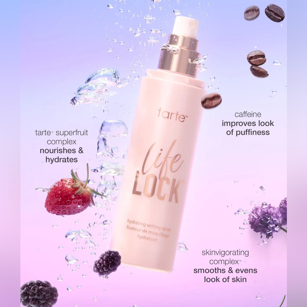 💋2/$25 Tarte life lock hydrating setting spray